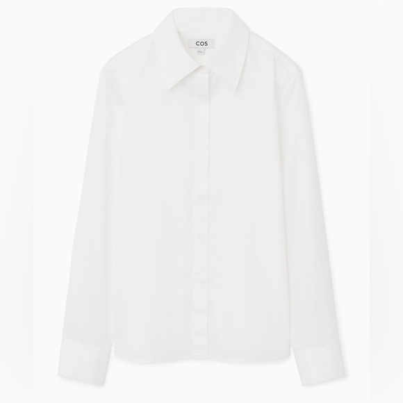 COS white cotton button up shirt - Picture 1 of 7